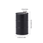 350ml/750ml Oil Drum Anti-rust Leak-proof No Odor Portable Wine Storage🛢Food Grade Camping Whisky Flagon Wine Jug Camping Supplies【liquor is not included】