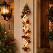 ⏳ Last Day 49% OFF – 🎄MerryCascade™ Glowing Christmas Door Hanger | 6 Festive Lighted Designs with Warm Glow. Dimensional Details & Space-Saving Vertical Décor ✨