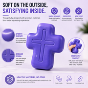 ✝️ Faith-Inspired Cross Squishy – Soft. Odor-Free & Satisfying Squeeze Toy