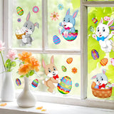 Easter Bunny Egg Wall Stickers 2 Sheets Style 2