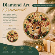 Christmas DIY Diamond Painting Ornaments Kit (12-Piece) – Xmas Tree Hanging Craft Decoration