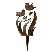 ⏳Time-Limited Special⏰Rustic Bird & Flower Metal Garden Stake