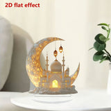 🕌2D Mosque Moon Ornament🌙Ramadan Festival