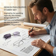 🔥Buy 1 Get 1 Free (2 pairs) – 【Co-Created by Designers】Gypsophila Smart Zoom and Color-Changing Reading Glasses 5 Reviews
