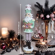 Christmas Nutcracker Cupcake Resin Statue - Hand-Piped Frosting & Food-Grade Resin, Whimsical Dessert Table Decor, Fairytale Living Room Accent, Creative Gift for Christmas, Weddings, Birthdays, Valentine’s Day, Nutcracker Christmas Decor