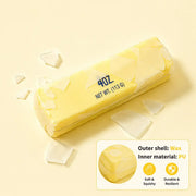 Crunchy Squishy PU Foam Butter Stick Stress Relief Toy - Crispy Shell, Finger Size, Slow Rebound, Wax Cracking Inside, Ideal for Stress Relief