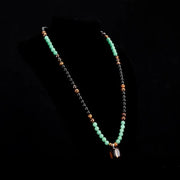 Money AttractionNecklace WithGreenAventurine& Tiger EyePendant Healing Crystal Stone