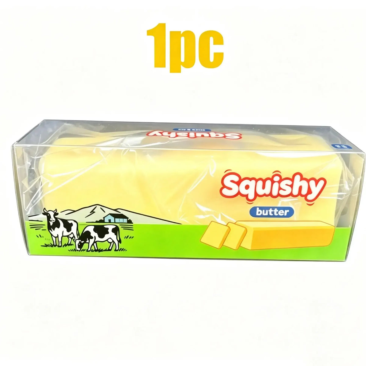 Crunchy Squishy PU Foam Butter Stick Stress Relief Toy - Crispy Shell, Finger Size, Slow Rebound, Wax Cracking Inside, Ideal for Stress Relief