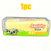 Crunchy Squishy PU Foam Butter Stick Stress Relief Toy - Crispy Shell, Finger Size, Slow Rebound, Wax Cracking Inside, Ideal for Stress Relief