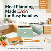 🍽️ Meal Planning Kit with 103 Photo Recipe Cards（Without a gift or present.）