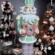 Christmas Nutcracker Cupcake Resin Statue - Hand-Piped Frosting & Food-Grade Resin, Whimsical Dessert Table Decor, Fairytale Living Room Accent, Creative Gift for Christmas, Weddings, Birthdays, Valentine’s Day, Nutcracker Christmas Decor