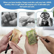 1pcs Stress Relief Sensory Toy with Tweezers, Stress Relief Gadgets, Anxiety Relief for Adults, Skin Scratching Habit, Adhd, Silicone Pickle Padtoy, Anxiety Relief Products
