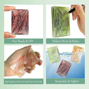 1pcs Stress Relief Sensory Toy with Tweezers, Stress Relief Gadgets, Anxiety Relief for Adults, Skin Scratching Habit, Adhd, Silicone Pickle Padtoy, Anxiety Relief Products