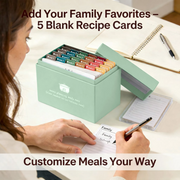 🍽️ Meal Planning Kit with 103 Photo Recipe Cards（Without a gift or present.）