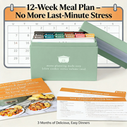 🍽️ Meal Planning Kit with 103 Photo Recipe Cards（Without a gift or present.）