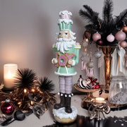 Christmas Nutcracker Cupcake Resin Statue - Hand-Piped Frosting & Food-Grade Resin, Whimsical Dessert Table Decor, Fairytale Living Room Accent, Creative Gift for Christmas, Weddings, Birthdays, Valentine’s Day, Nutcracker Christmas Decor