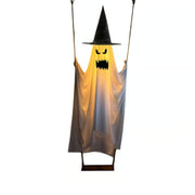 🎁HOT DEAL – Up to 49% OFF🔥Halloween Decorations OutdoorHanging Swing Ghost Halloween Decor with String Lights, Spooky Cute Ghosts Decorations for Front Porch Yard Tree