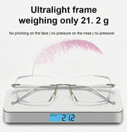 🔥Buy 1 Get 1 Free (2 pairs) – 【Co-Created by Designers】Gypsophila Smart Zoom and Color-Changing Reading Glasses 5 Reviews