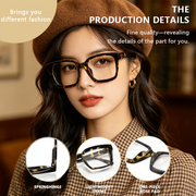 Buy 1 get 3 packs👓Tortoiseshell Reading Glasses – Blue Light Blocking Oversized Square Readers