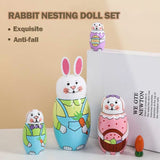Cute Rabbit Nesting Doll Set