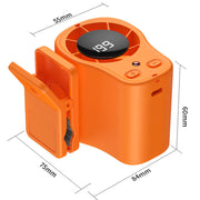 🌀Summer Hot Sale 💨50K+ SOLD!🚙Hands-Free Personal Cooling Fan with LED Display❄️🌬️