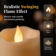 24‑Pcs Flickering Flameless LED Candles Set. Realistic Swing‑Flame Safe Candle Lights for Home & Event Decor