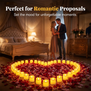 24‑Pcs Flickering Flameless LED Candles Set. Realistic Swing‑Flame Safe Candle Lights for Home & Event Decor