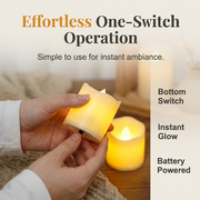 24‑Pcs Flickering Flameless LED Candles Set. Realistic Swing‑Flame Safe Candle Lights for Home & Event Decor