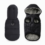 🐕 50% OFF! ✨ Hooded Dog Coat – Windproof Outer Layer. Thick Polar Fleece Lining & Built-In Harness Ring – Cozy Winter Protection for Small & Medium Pets 🧥