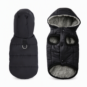 🐕 50% OFF! ✨ Hooded Dog Coat – Windproof Outer Layer. Thick Polar Fleece Lining & Built-In Harness Ring – Cozy Winter Protection for Small & Medium Pets 🧥