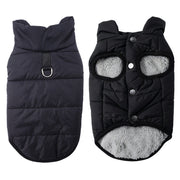 🐕 50% OFF! ✨ Hooded Dog Coat – Windproof Outer Layer. Thick Polar Fleece Lining & Built-In Harness Ring – Cozy Winter Protection for Small & Medium Pets 🧥