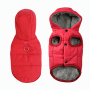 🐕 50% OFF! ✨ Hooded Dog Coat – Windproof Outer Layer. Thick Polar Fleece Lining & Built-In Harness Ring – Cozy Winter Protection for Small & Medium Pets 🧥