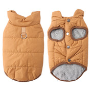 🐕 50% OFF! ✨ Hooded Dog Coat – Windproof Outer Layer. Thick Polar Fleece Lining & Built-In Harness Ring – Cozy Winter Protection for Small & Medium Pets 🧥